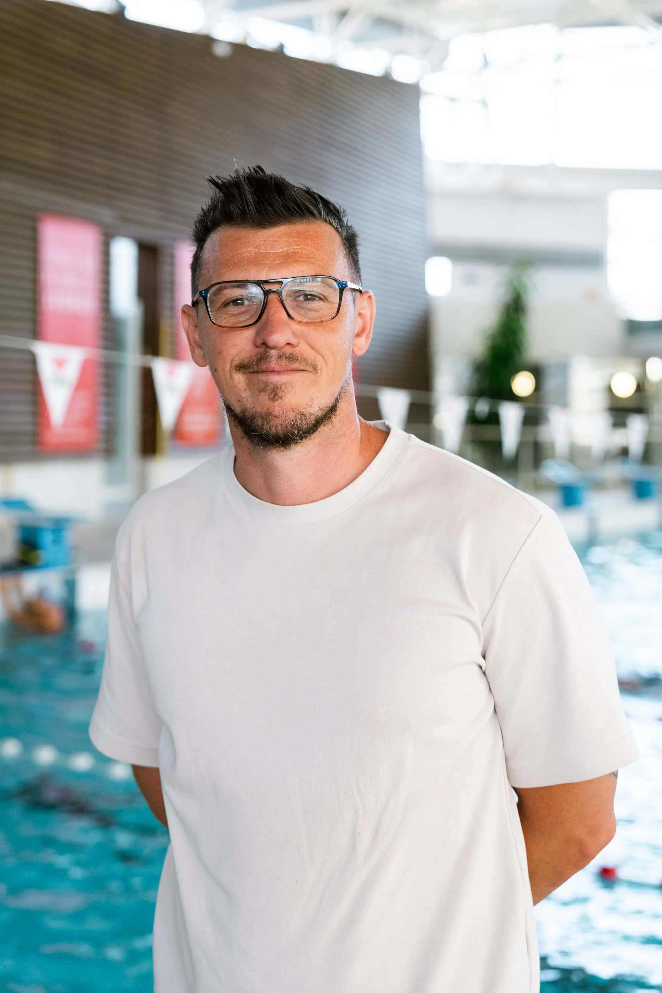 Christophe Roux, coach du club de natation d'Istres.